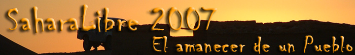 Cabecera de SaharaLibre.es del mes de  Enero de 2007
