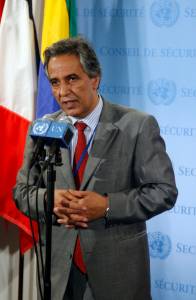 Ahmed Bujari. Representante del FrentePolisario ante la ONU. 