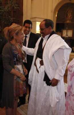 Ali, en el centro, en la visita a Zamora del pasado ao del presidente saharaui.