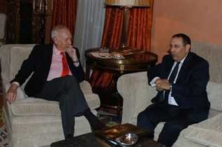 El ministro de Asuntos Exteriores y de Cooperacin, Jos Manuel Garca-Margallo, se rene en el Palacio de Viana con el ministro delegado de Asuntos Exteriores y de Cooperacin del Reino de Marruecos,