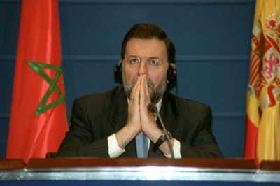 Rajoy, durante su etapa como ministro del Interior, tras la firma de un acuerdo con Marruecos.