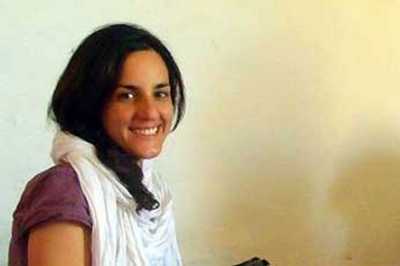 La cooperante Ainhoa Fernndez, secuestrada en octubre en los campamentos saharauis.