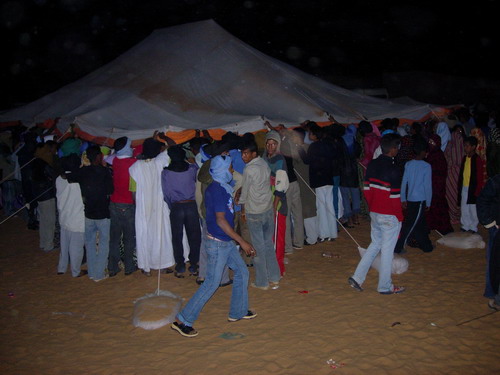 Dakhla. Fiesta de una boda saharaui